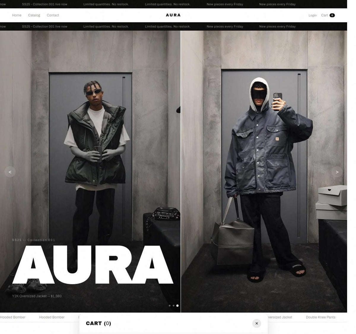 Full-Screen Editorial Hero — Desktop